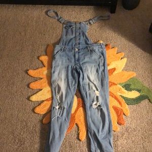 Boyfriend style overalls